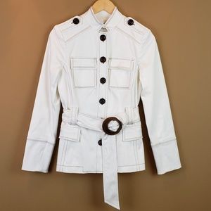 Cache Y2K ivory safari utility jacket